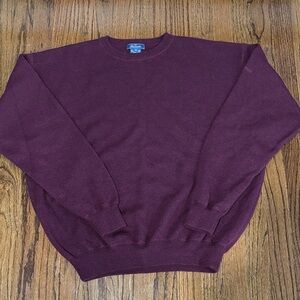 Faconnable Men's Deep Burgundy Crewneck Sweater size XXL